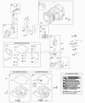 Camshaft Crankshaft Cylinder Engine Sump Gasket Set - Engine Piston Rings Connecting Rod Diagram and Parts List for 282H07-0110-E1  Briggs and Stratton Engine